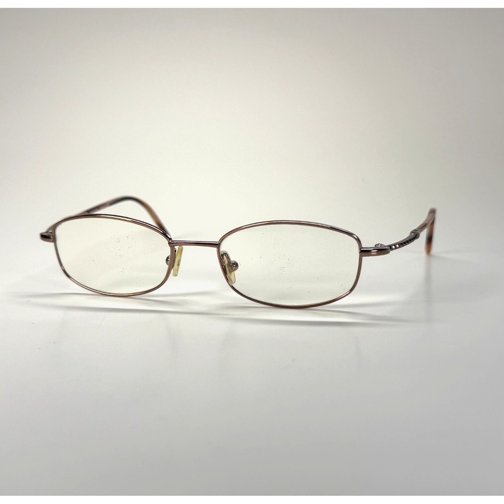 Vtg VALENTINO 5329 0JV9 Eyeglasses Frame Only 49-17-130 Gold Pink Made in Italy